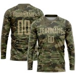 Wholesale men’s 100% polyester football kits – custom name and long-sleeve sublimation design, French style Wholesale men’s 100% polyester football kits – custom name and long-sleeve sublimation design, French style
