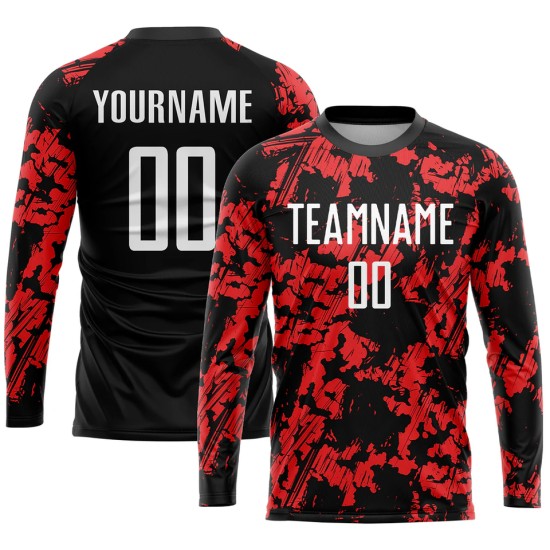 Custom-name adult long-sleeve football kits – latest breathable polyester design, personalized men’s jerseys Custom-name adult long-sleeve football kits – latest breathable polyester design, personalized men’s jerseys