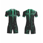 Custom-designed fully sublimated football kits – digital printing, French-style jerseys with custom names Custom-designed fully sublimated football kits – digital printing, French-style jerseys with custom names