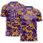 Custom team football kits in 100% polyester – breathable sublimation short-sleeve jerseys