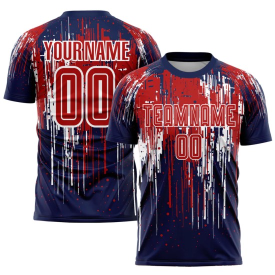 Custom men's printed logo football jersey – quick-dry, breathable uniform with team name, short-sleeve for adults Custom men's printed logo football jersey – quick-dry, breathable uniform with team name, short-sleeve for adults