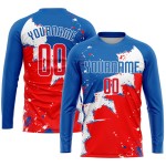 Made-to-sample new long-sleeve design – wholesale custom football kits with sublimation, quick-fit shirts Made-to-sample new long-sleeve design – wholesale custom football kits with sublimation, quick-fit shirts